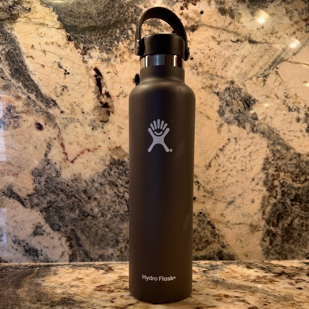 24 oz Standard Mouth Hydro Flask stone gray